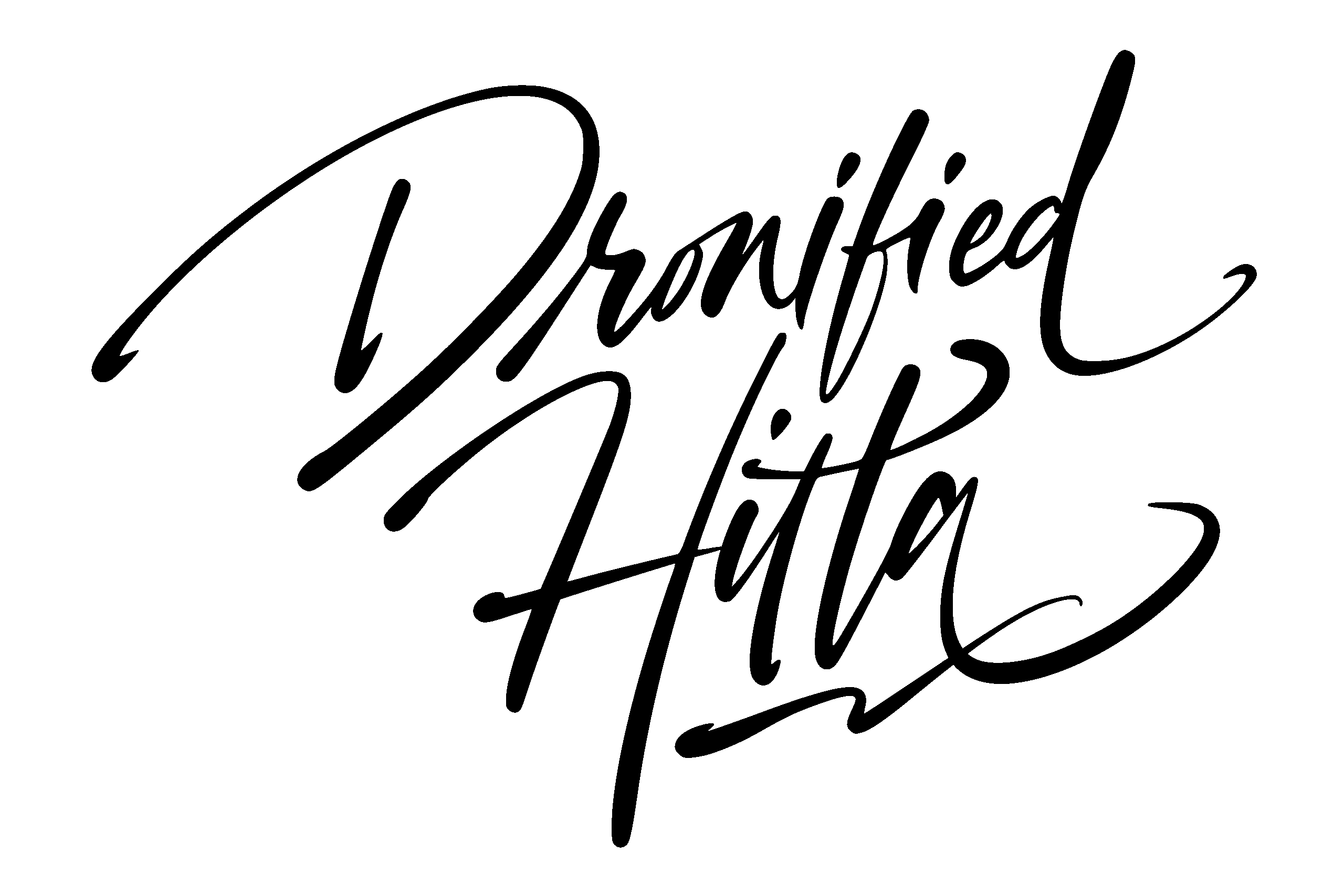 Dronified Hitta logo white